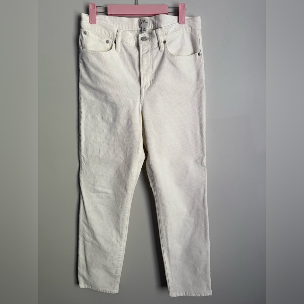 J. Crew Vintage Straight ivory cream corduroy pants size 29